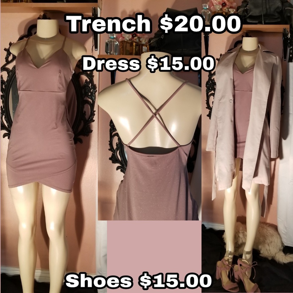 Muave/pink mini dress